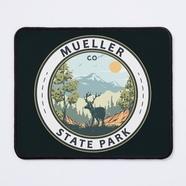 Item preview, Mueller State Park Colorado Travel Art Badge designed and sold by KrisSidDesigns.