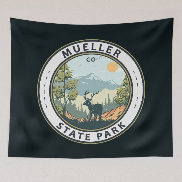 Item preview, Mueller State Park Colorado Travel Art Badge designed and sold by KrisSidDesigns.