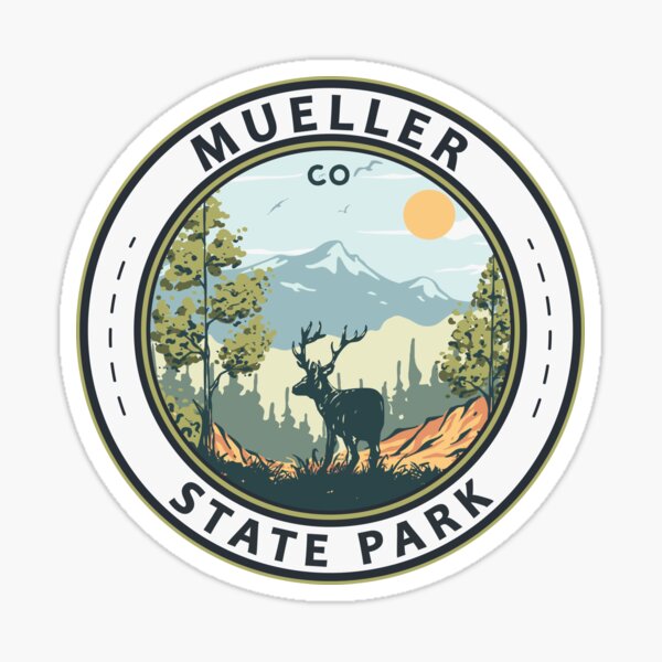 Item preview, Mueller State Park Colorado Travel Art Badge designed and sold by KrisSidDesigns.