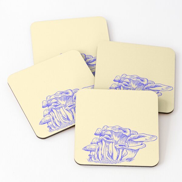 Item preview, Blue Mushrooms (Yellow Backdrop) designed and sold by Sopicon98.