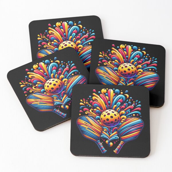 Item preview, Psychedelic Pickleball Paddle Splash designed and sold by delohill.