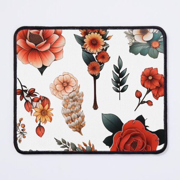 Aperçu de l'œuvre Pack d’autocollants de fleurs créée et vendue par dotsan.