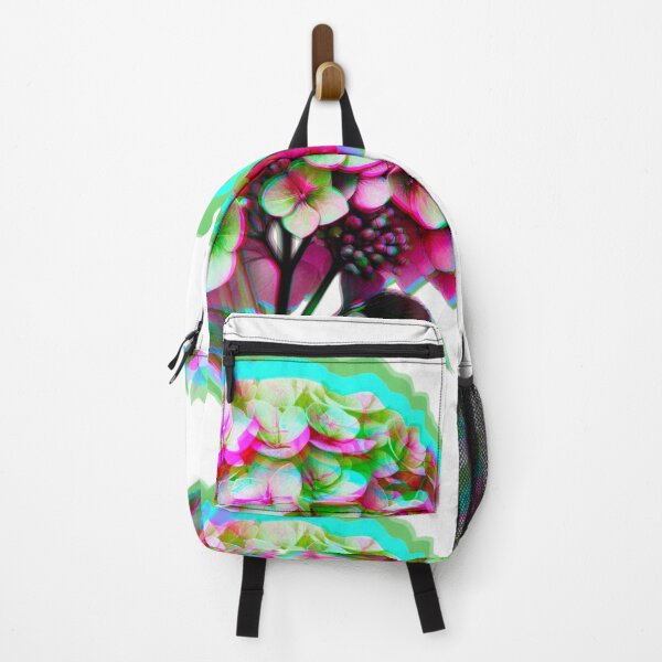Item preview, Trippy Pink, Blue, and Green Watercolor of Hydrangea Stem - Chromatic  designed and sold by Star-Fragment.