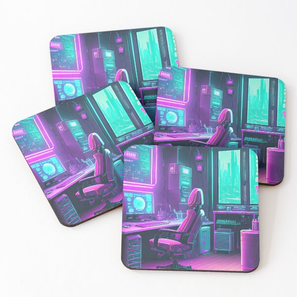 Item preview, Cyberpunk Bedroom And Gaming Rooms designed and sold by SilverSunStudio.