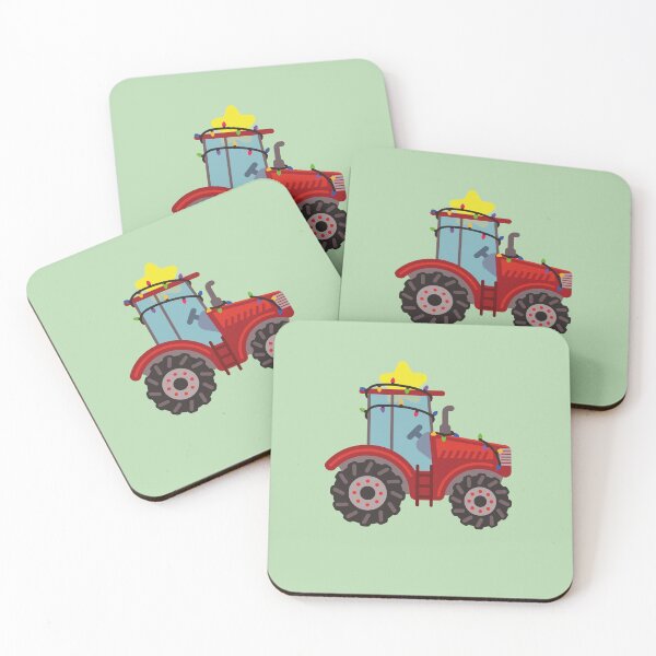 Item preview, Festive Red Tractor designed and sold by BSBgraphics.