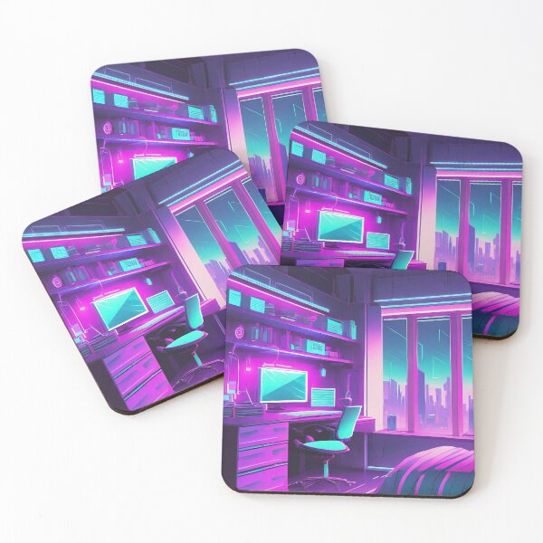Item preview, Cyberpunk Bedroom  designed and sold by SilverSunStudio.