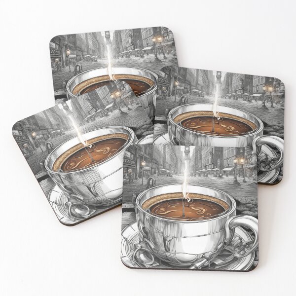 Item preview, For the Love of Coffee - Epic Beauty - Elegant Coffee Mug Steam with City Street View designed and sold by Butler in the Home.