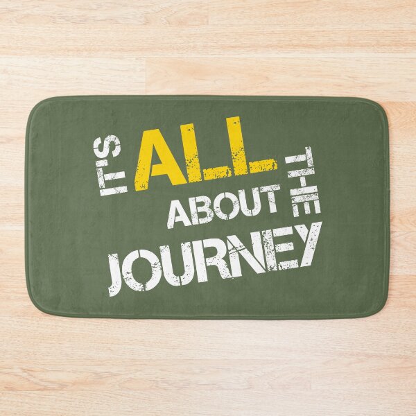 Item preview, Its All About the Journey quote - white designed and sold by JRP Design.