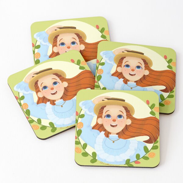 Item preview, Annewith an E - Fanart Bright redhead girl in a beautiful blue dress designed and sold by Tiny Doodle and Tails.