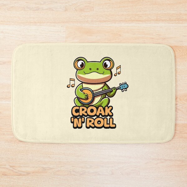 Item preview, Croak 'N' Roll! Cute Banjo Frog designed and sold by PMCreative.