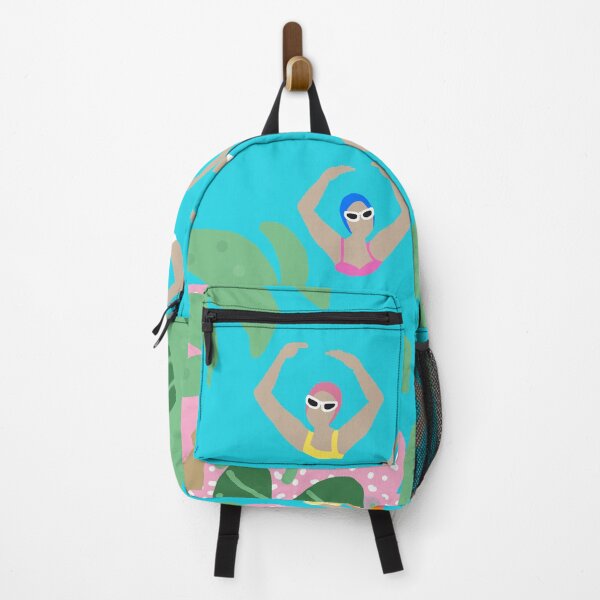 Item preview, Modern Tropical  Artistic Swimmers Pool Illustration designed and sold by pink-cowboy.