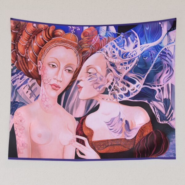 Item preview, The Two Ladies- Winter and Autumn designed and sold by Tatyana Binovska.