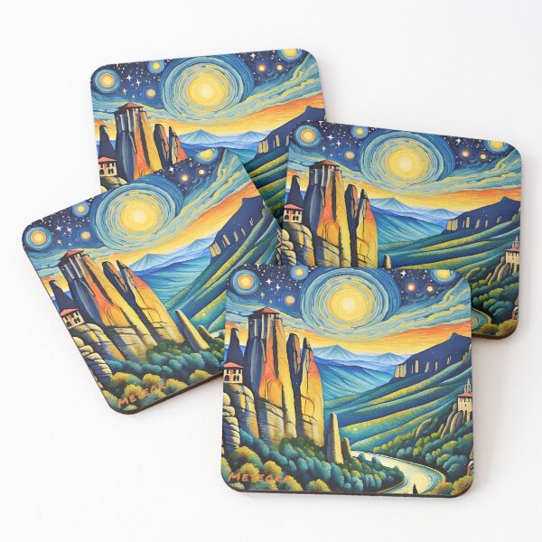 Item preview, Noche estrellada Meteora designed and sold by travelwitheric.