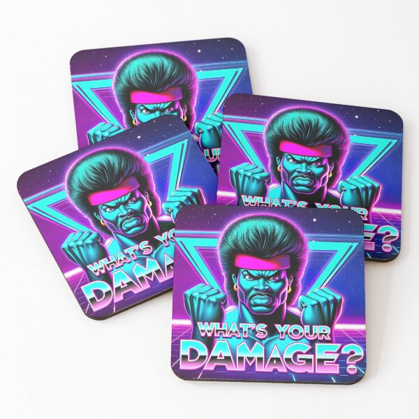 Item preview, 80s slang: Whats your damage? designed and sold by 80s teeshirts.