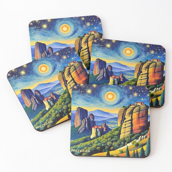 Item preview, Noche estrellada Meteora designed and sold by travelwitheric.