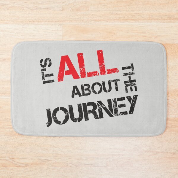 Item preview, It's All About the Journey quote - black designed and sold by JRP Design.