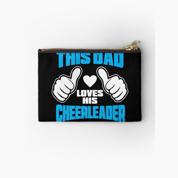 Item preview, THIS DAD LOVES HIS CHEERLEADER WHITE-BLUE designed and sold by incheerdesigns.