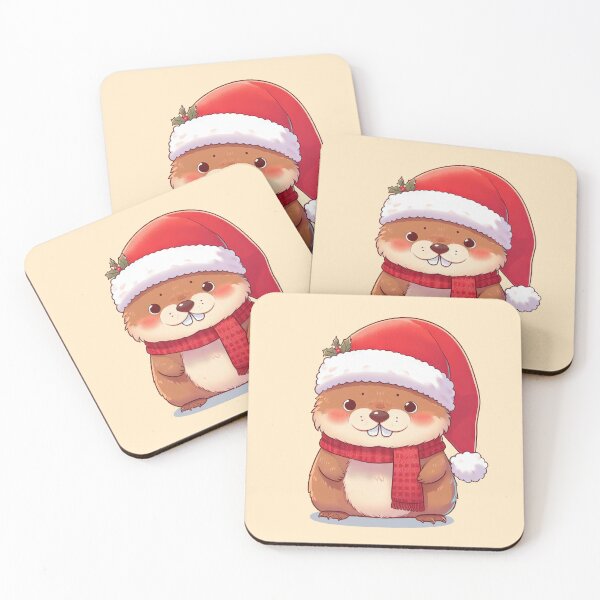 Item preview, Cute Christmas Marmot designed and sold by KAI-Studio.