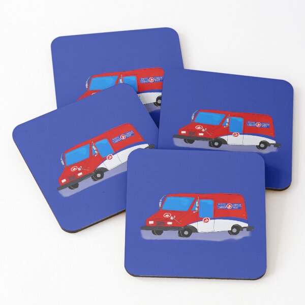 Item preview, Retro Canada Post Truck designed and sold by Antoine Marineau Bélanger.