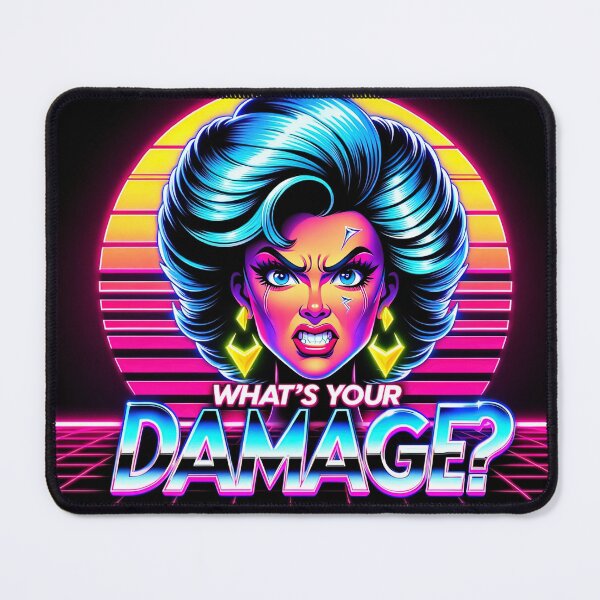 Item preview, 80s slang: Whats your damage? designed and sold by 80s teeshirts.