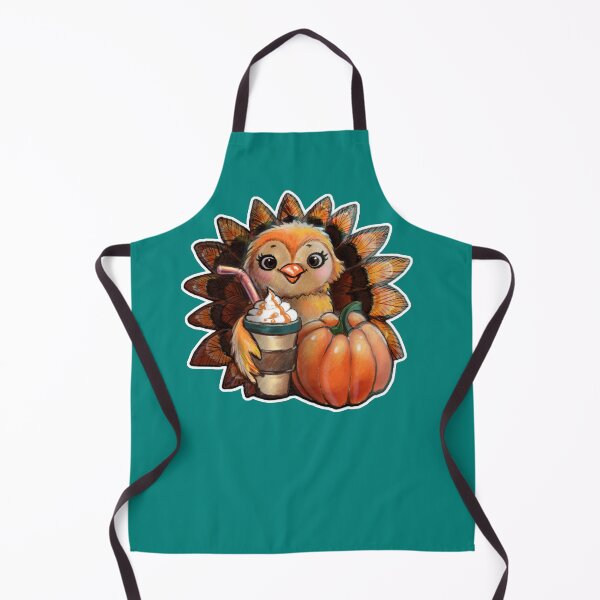 Item preview, Cute baby turkey with a pumpkin spice latte with whipped cream. Enjoy! designed and sold by shirtsmugslife.