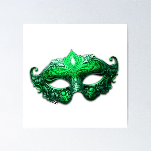 Item preview, Green mask designed and sold by AuthorJLK.
