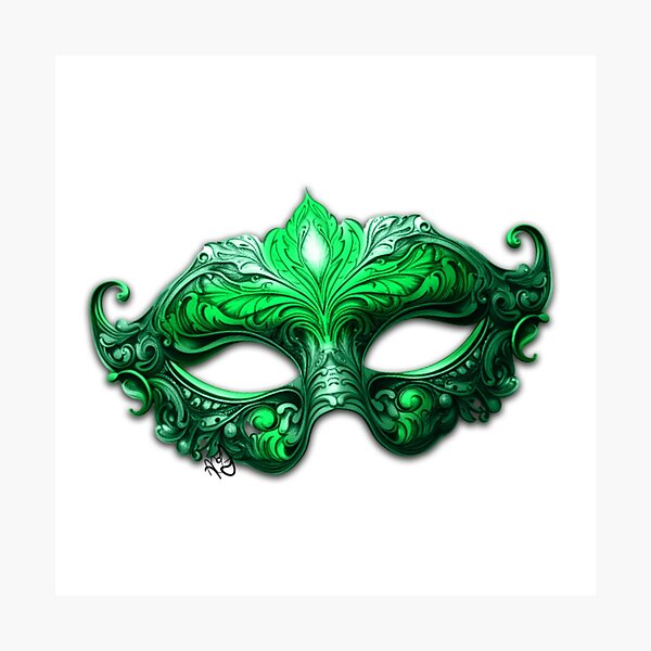 Item preview, Green mask designed and sold by AuthorJLK.