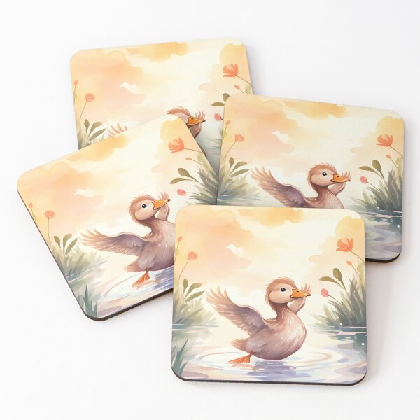 Item preview, Duck landing on water designed and sold by cute-animals99.