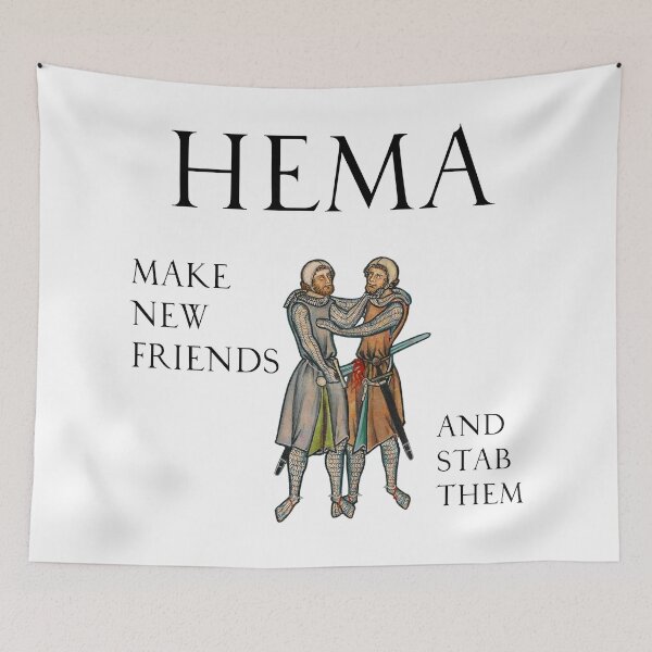 Item preview, HEMA - Make New Friends And Stab Them designed and sold by emovendo.