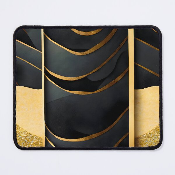 Item preview, Abstract, Geometric, Black, Gold, Art Deco, Stripes designed and sold by Golden-Feathers.