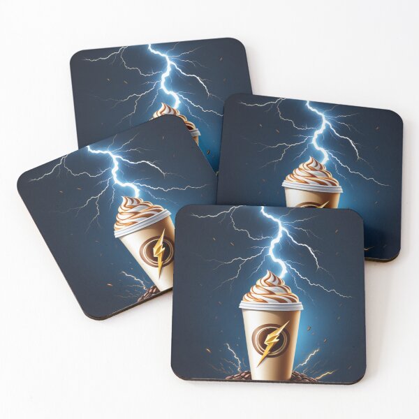 Item preview, For the Love of Coffee - Epic Beauty - Elegant Coffee Mug Cup with Steam Lightning Bolts designed and sold by Butler in the Home.