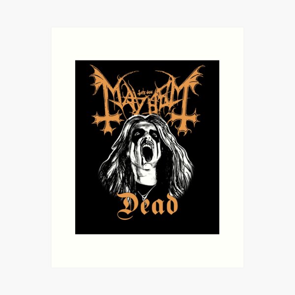 DEAD from MAYHEM, Black Metal Corpse Paint, Photo Canvas