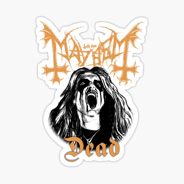 Per Yngve Ohlin Dead Mayhem Sticker for Sale by Rachel Mifsud