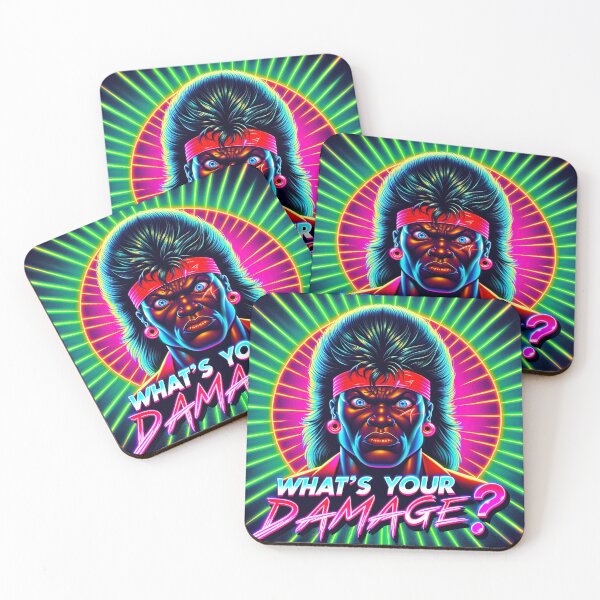 Item preview, 80s slang: Whats your damage? designed and sold by 80s teeshirts.