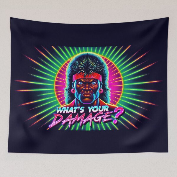 Item preview, 80s slang: Whats your damage? designed and sold by 80s teeshirts.