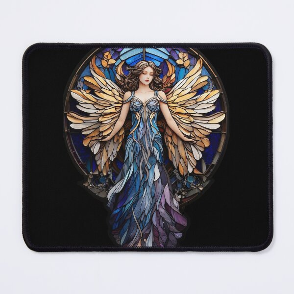 Aperçu de l'œuvre Motif d'ange en vitrail créée et vendue par Desfix.