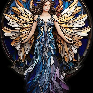 Artwork thumbnail, Stained Glass Angel Pattern by Desfix
