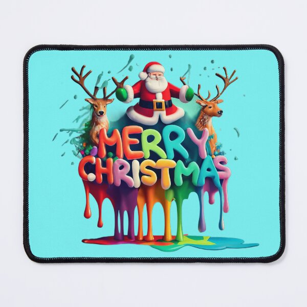 Item preview, Santa and Reindeer - Classic Christmas Art designed and sold by Emaga Digital Studio.