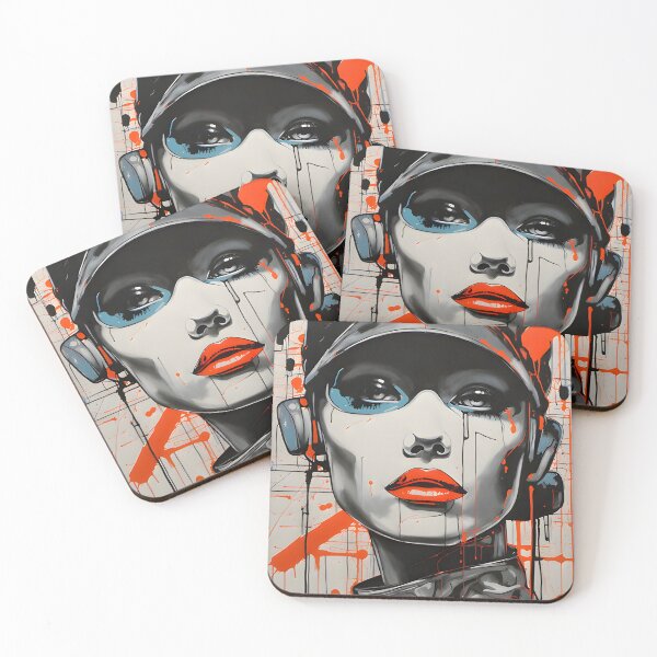 Item preview, Colorful people pop art - 12 designed and sold by vsartmaking.