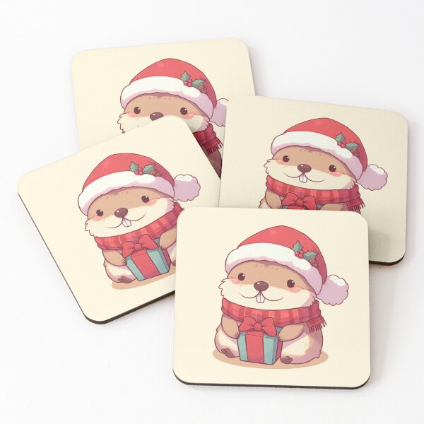 Item preview, Christmas Marmot Santa designed and sold by KAI-Studio.