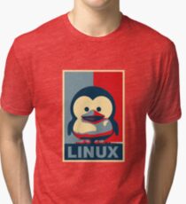 Linux Baby Tux Tri-blend T-Shirt
