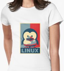Linux Baby Tux Women's Fitted T-Shirt