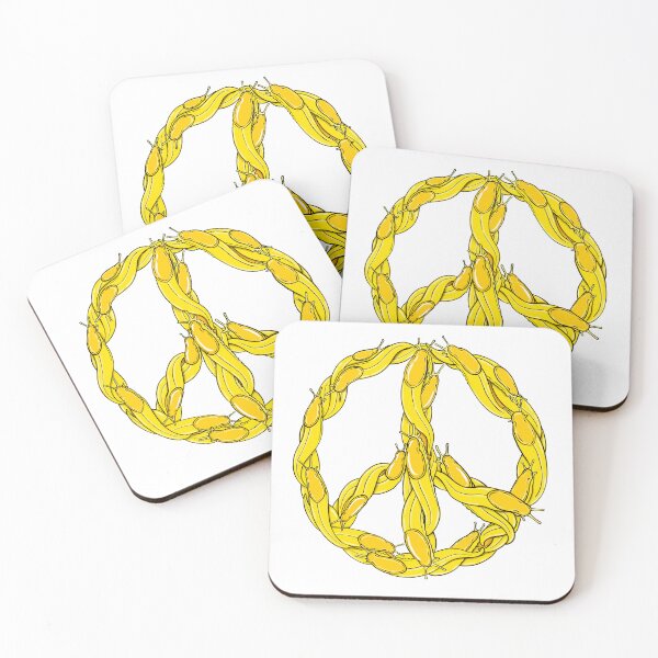 Item preview, Banana Slug Peace Sign designed and sold by CattGDesigns.
