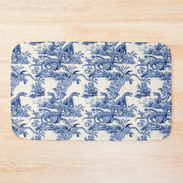 Item preview, Porcelain dinosaurs blue and white traditional art designed and sold by NuttyCottage.