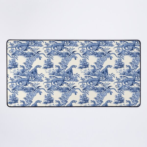 Item preview, Porcelain dinosaurs blue and white traditional art designed and sold by NuttyCottage.