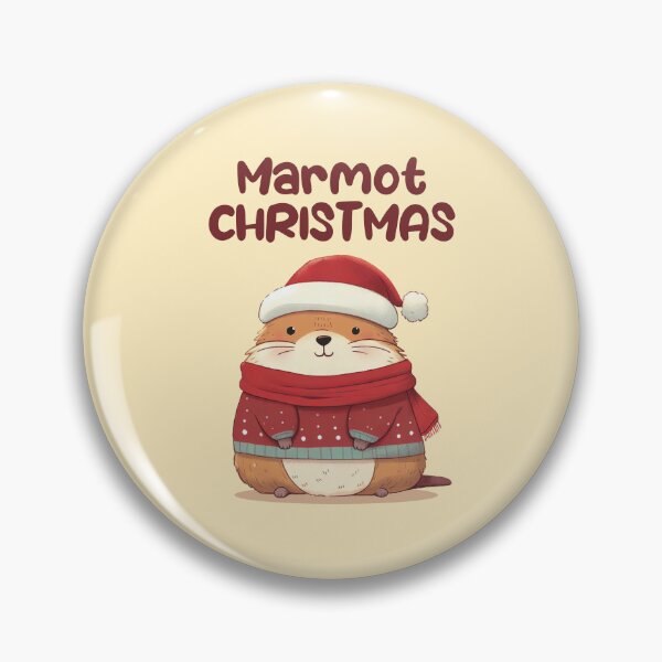 Item preview, Marmot Christmas Funny Marmot designed and sold by KAI-Studio.
