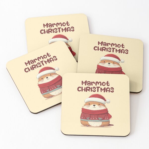 Item preview, Marmot Christmas Funny Marmot designed and sold by KAI-Studio.