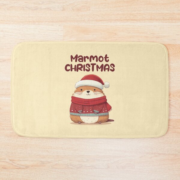 Item preview, Marmot Christmas Funny Marmot designed and sold by KAI-Studio.