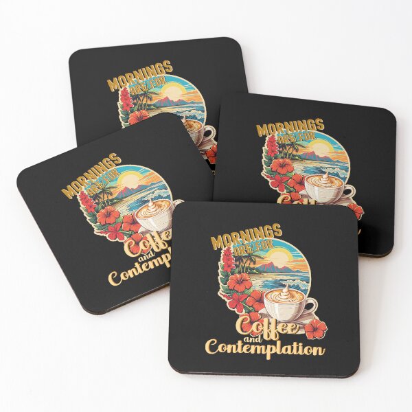 Item preview, Mornings are for Coffee and Contemplation. Coffee Lovers, Coffee Addicts designed and sold by orangeblue21.