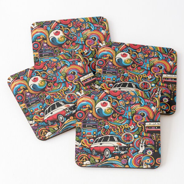 Item preview, 70s RETRO HIPPIE  VIBE PATTERN designed and sold by HYPeR-NaTUrE.